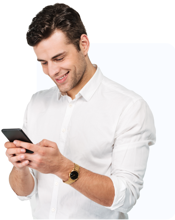 Man using phone