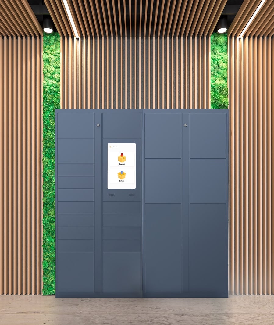 BlueBox Locker in commercial area