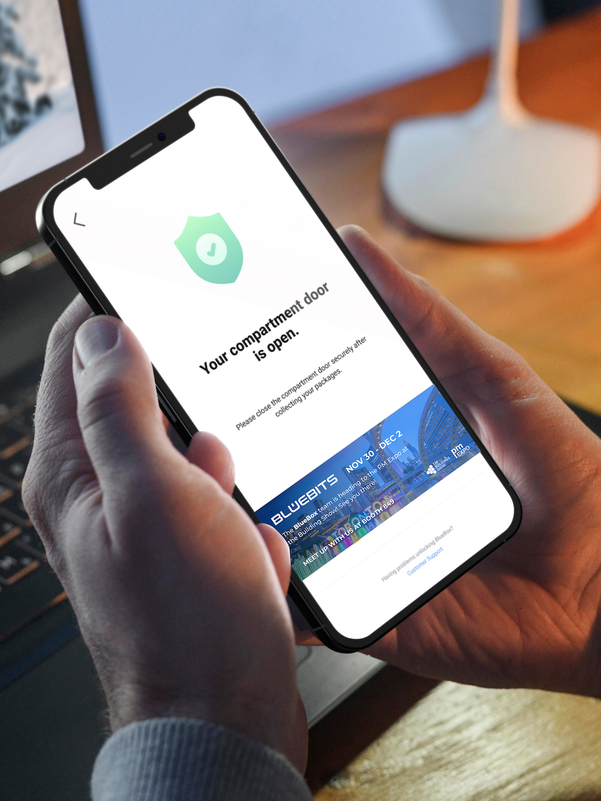 BlueBox app with banner ads