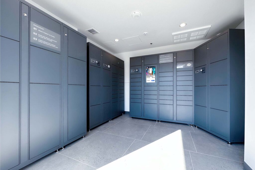 BlueBox Locker in commercial area